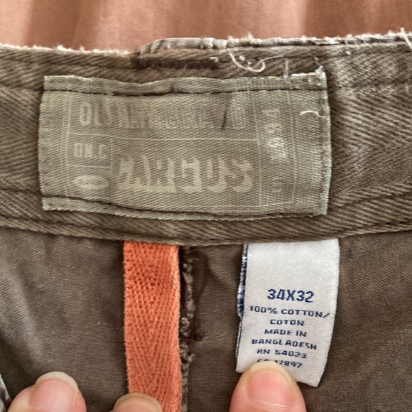 Old navy greenish brown cargo pants 34x32 - Picture 6 of 6